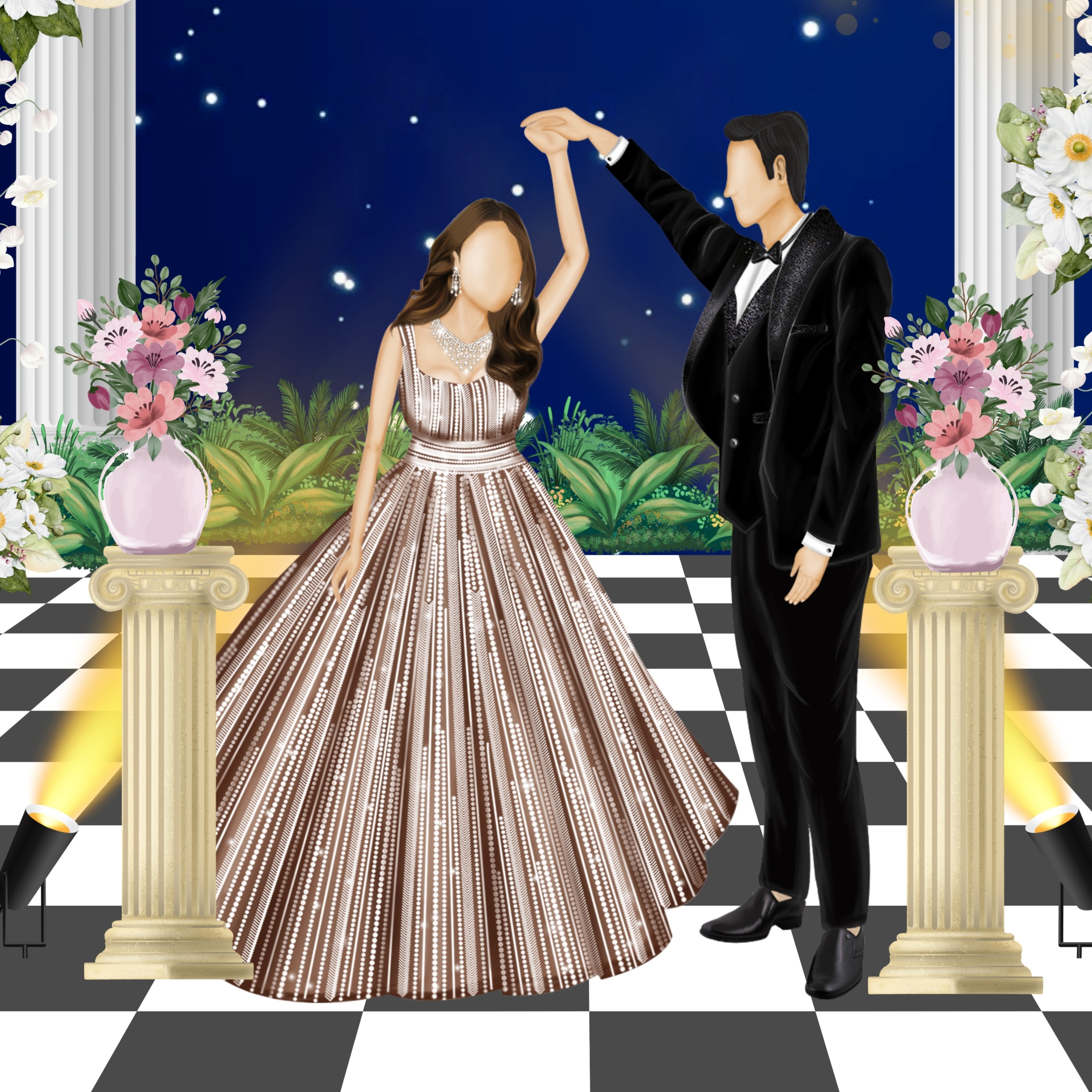 Starlit Ballroom Invitation